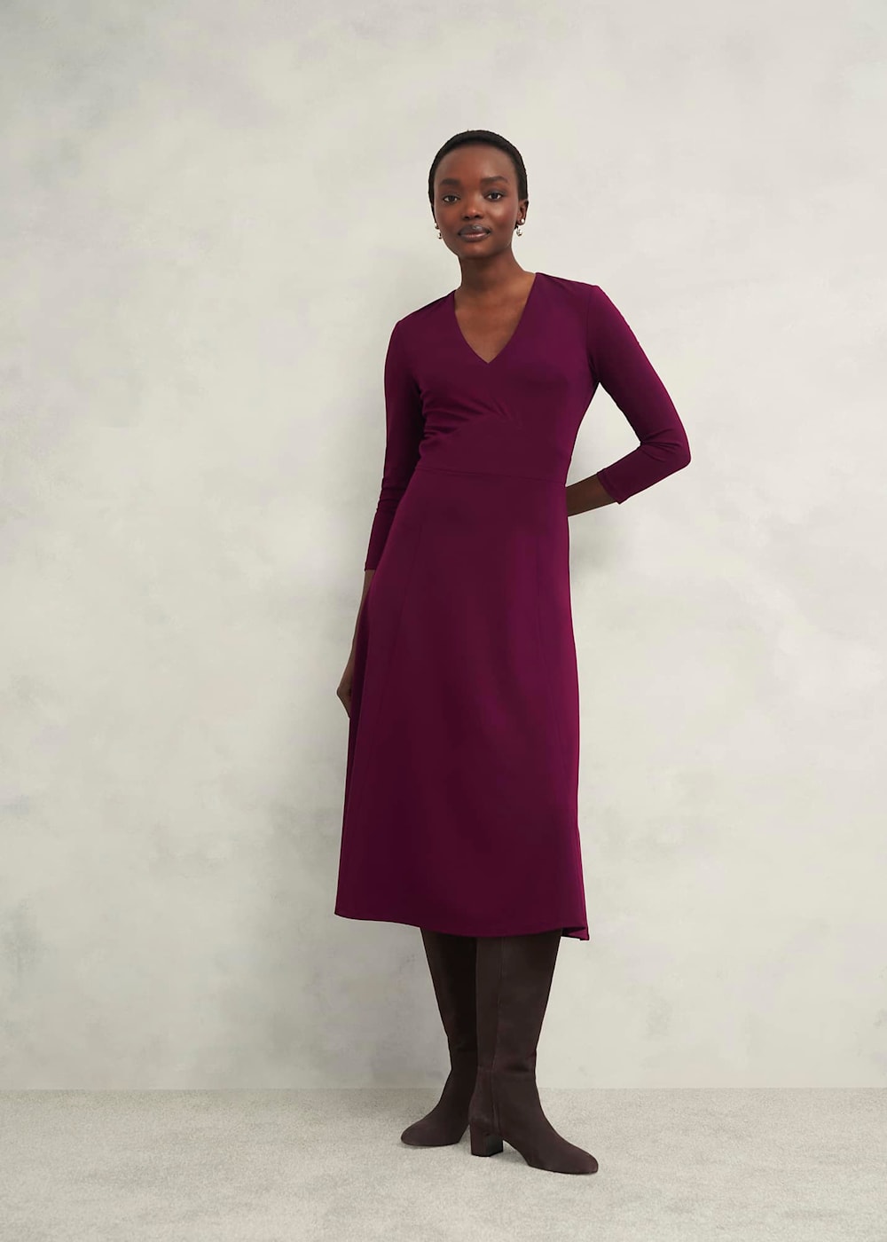 Petite Mirabel Ponte Dress Hobbs AU