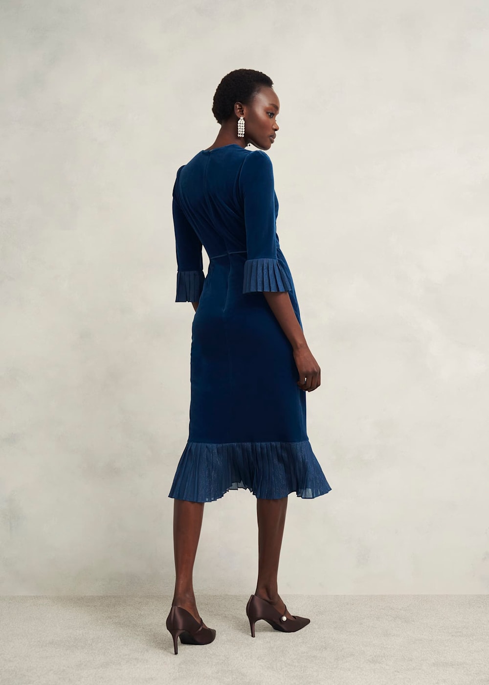 Mary Velvet Dress Hobbs UK