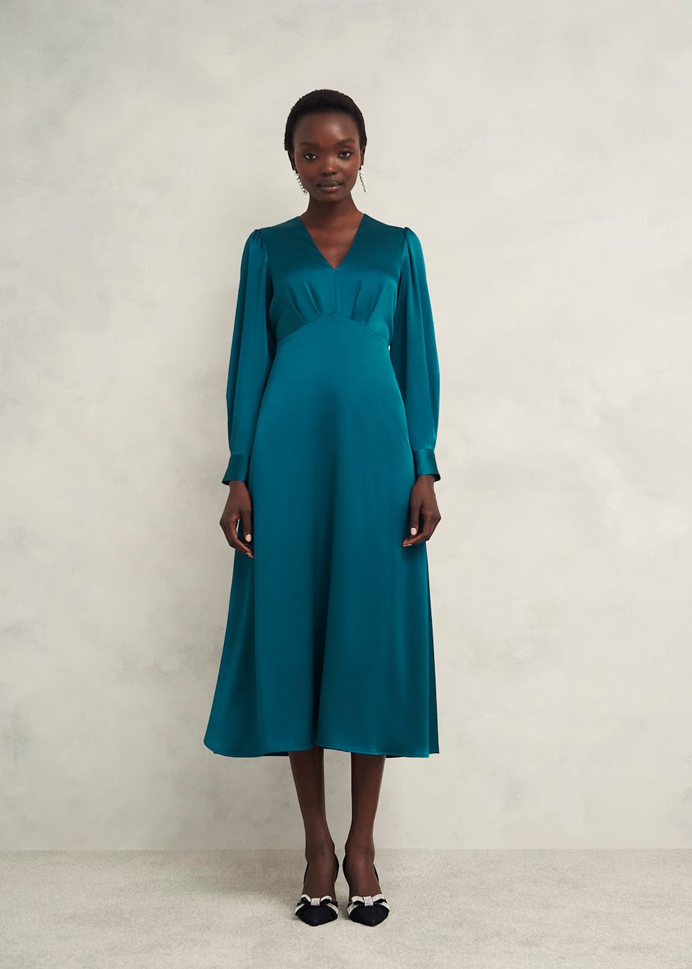 Hobbs turquoise dress 2025