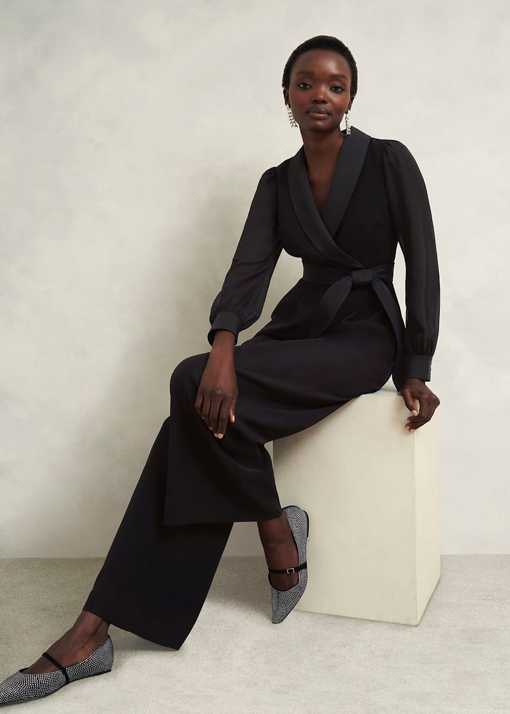 Maia Sleeved Jumpsuit Hobbs UK