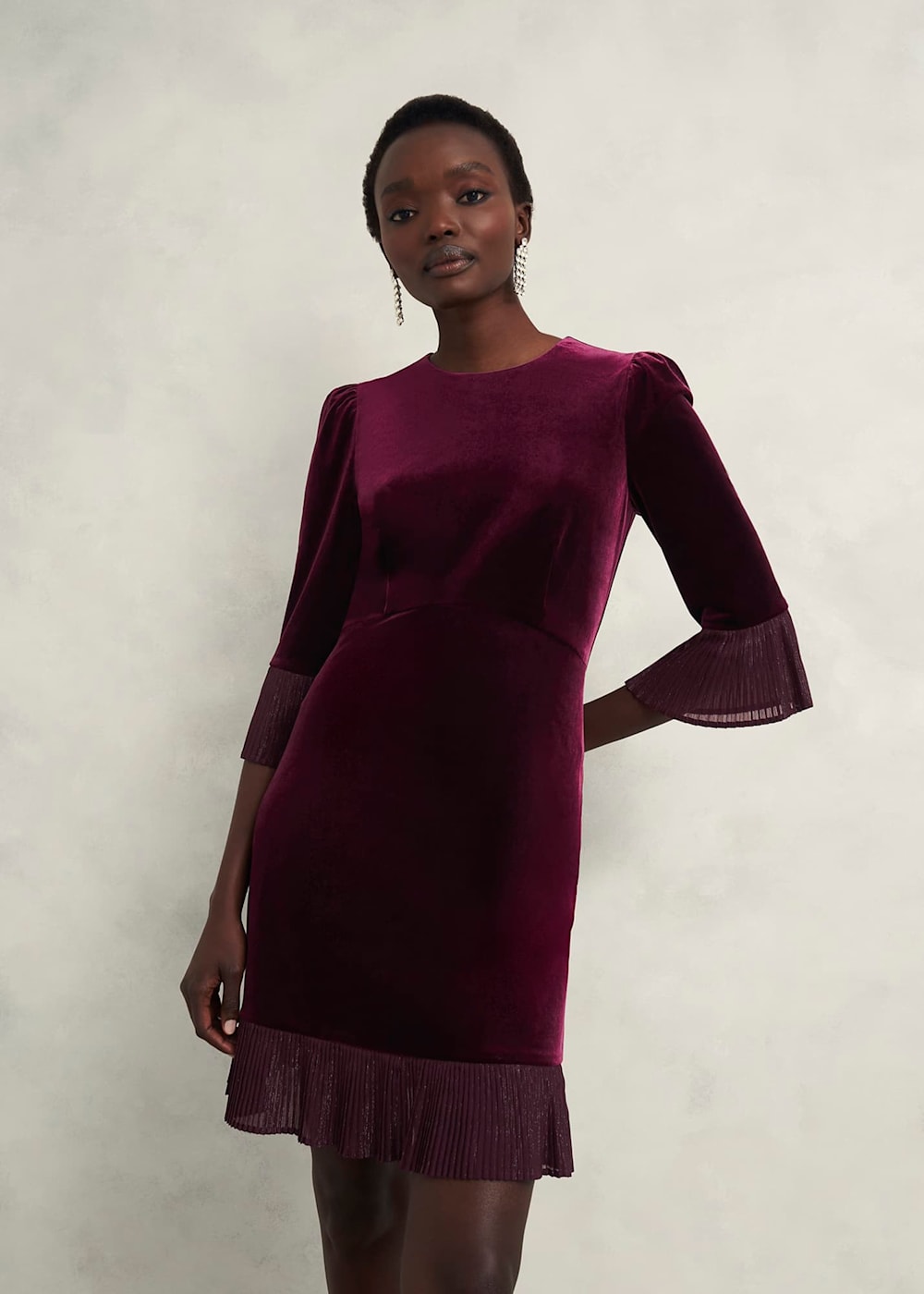 Velvet dress top