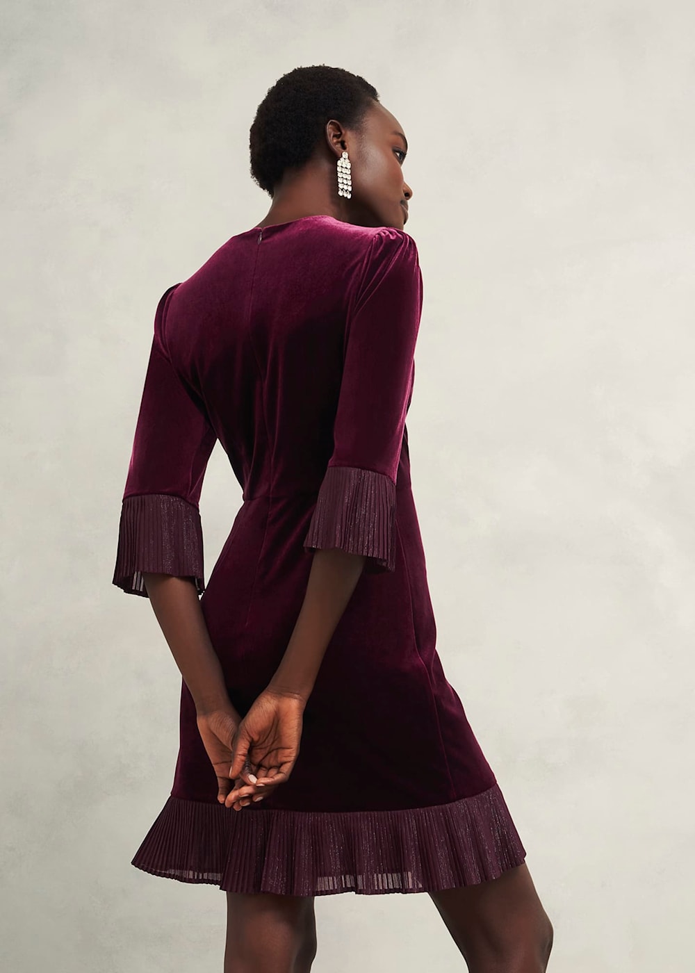 Ashley Velvet Dress Hobbs UK