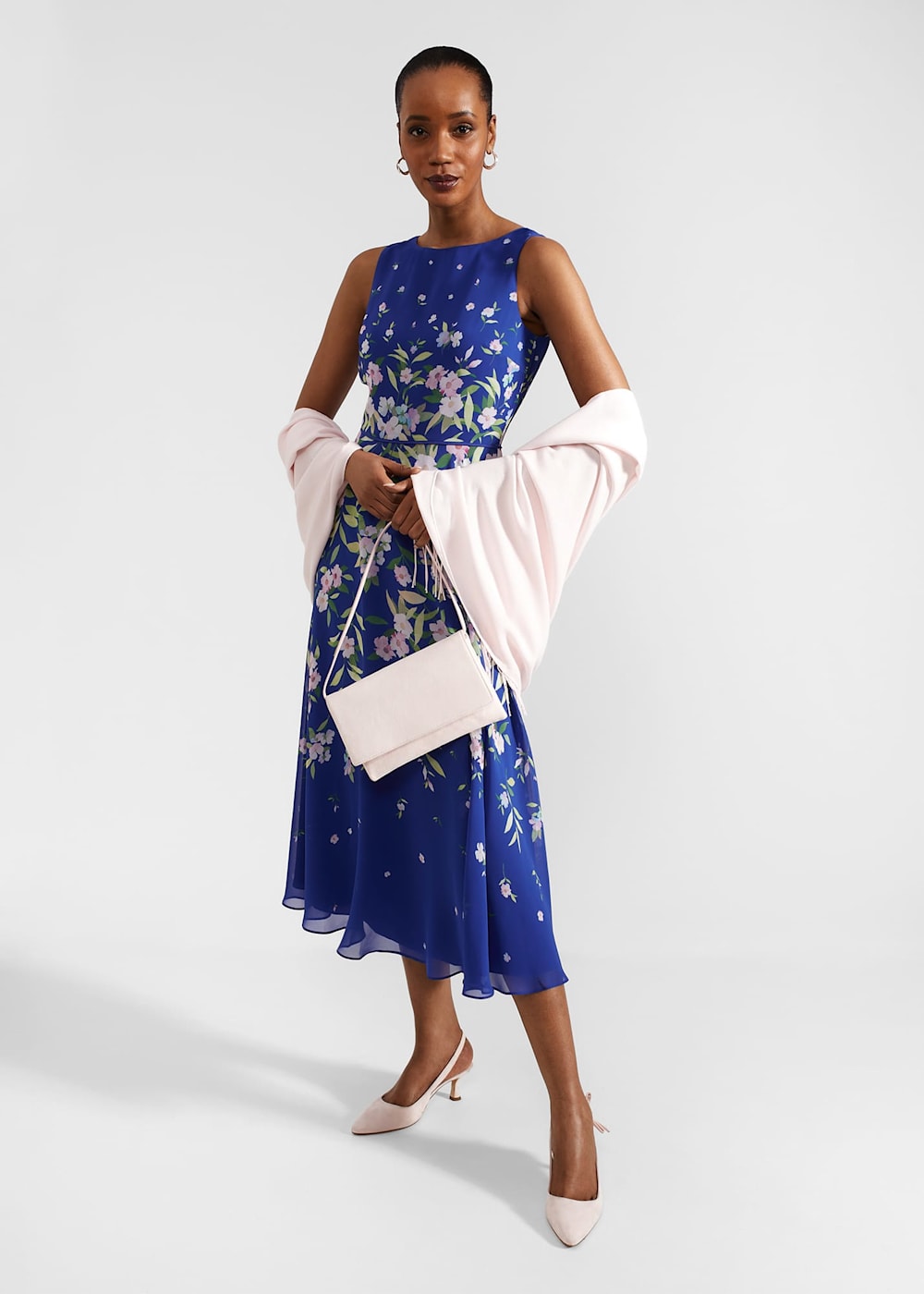 Hobbs blue carly dress online