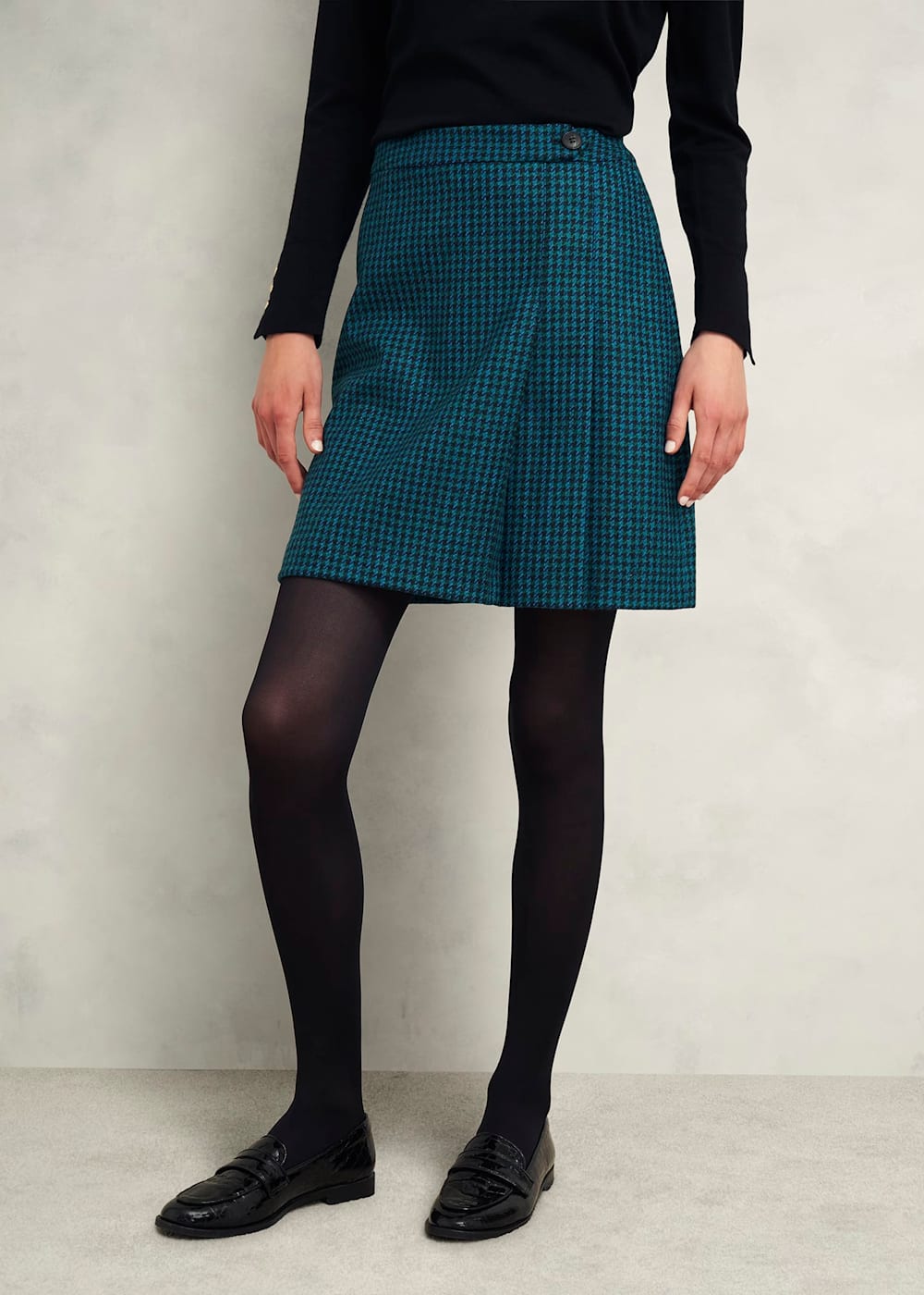Leah Wool Kilt Skirt Hobbs UK