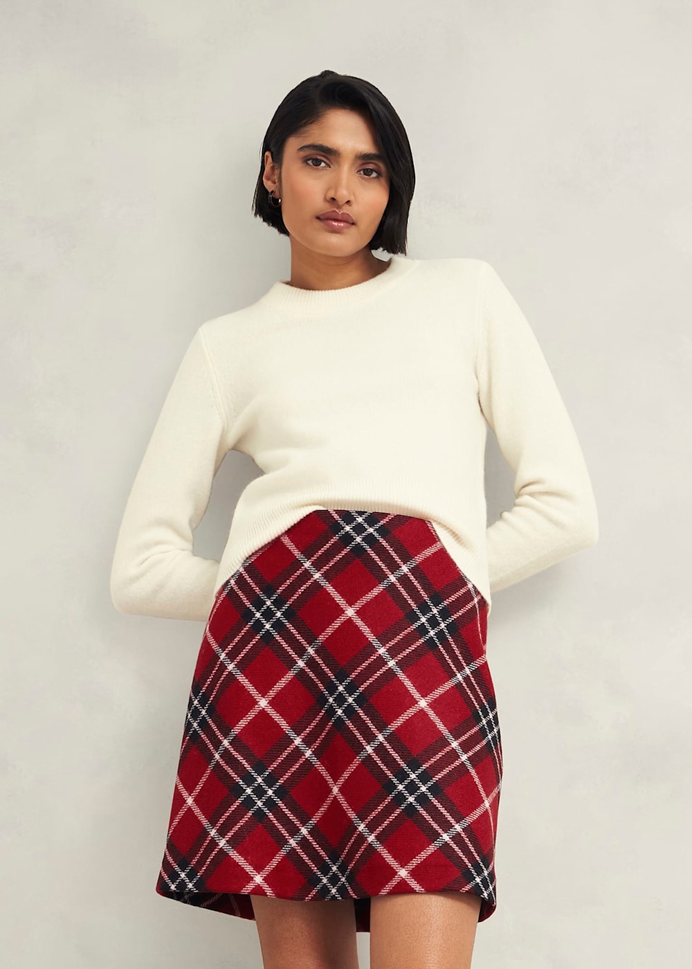 Teia Wool Skirt Hobbs US