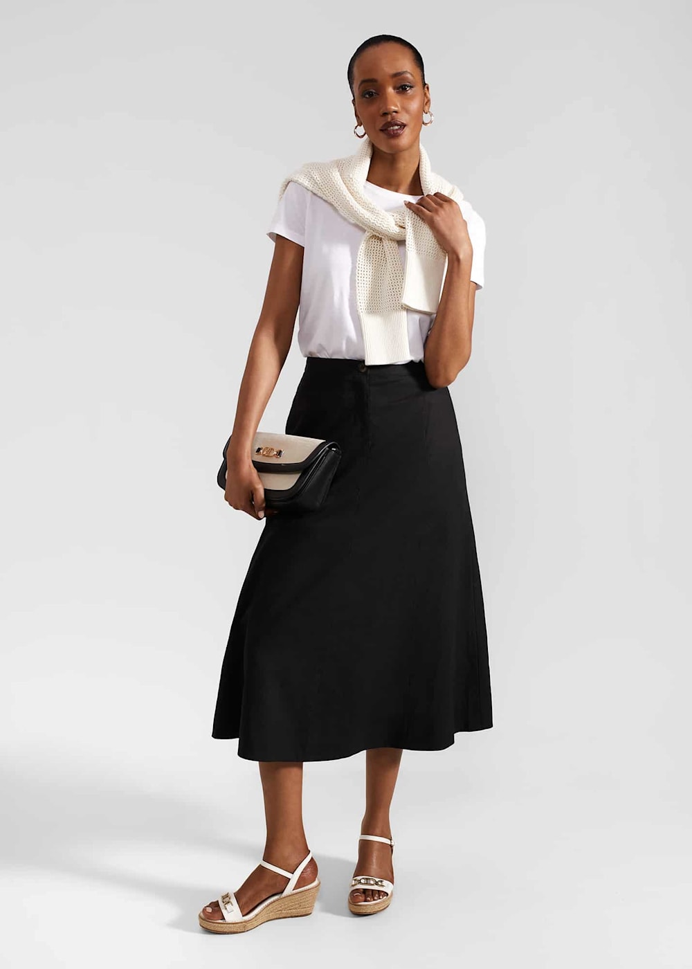 Linen skirt uk clearance