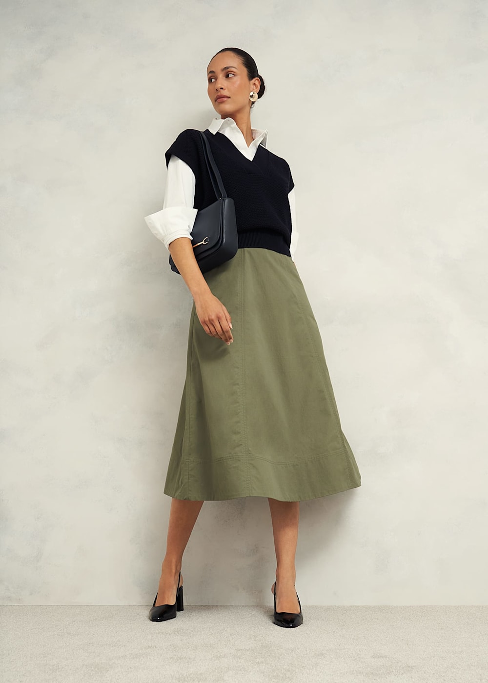 超人気 Cotton Avril Skirt | US Hobbs | スカート