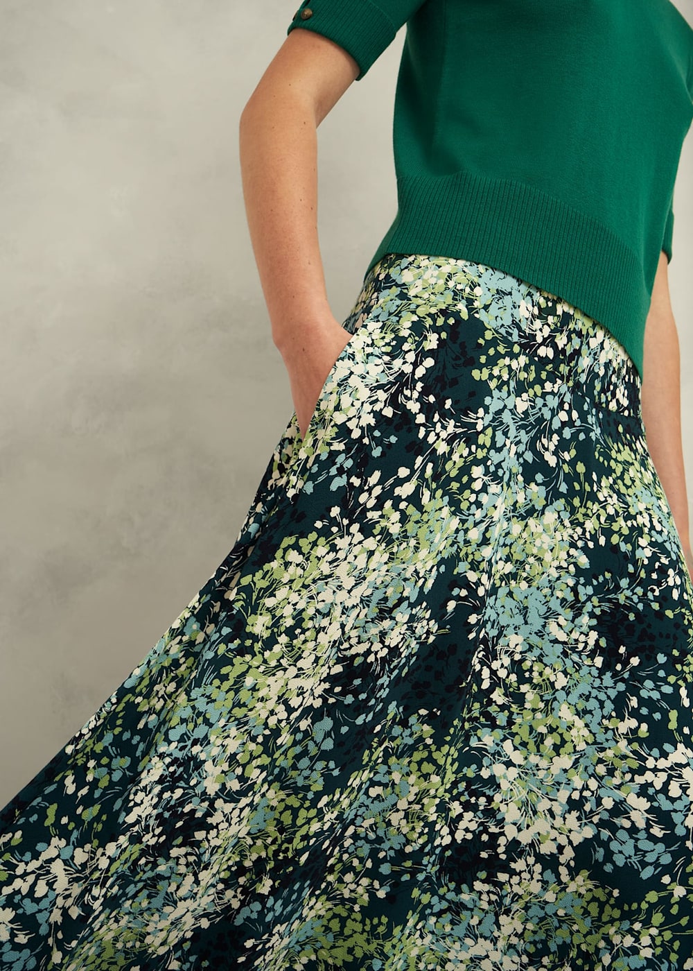 VONIQUE / ENFOLD/BUMPY-STRAIGHT SKIRT