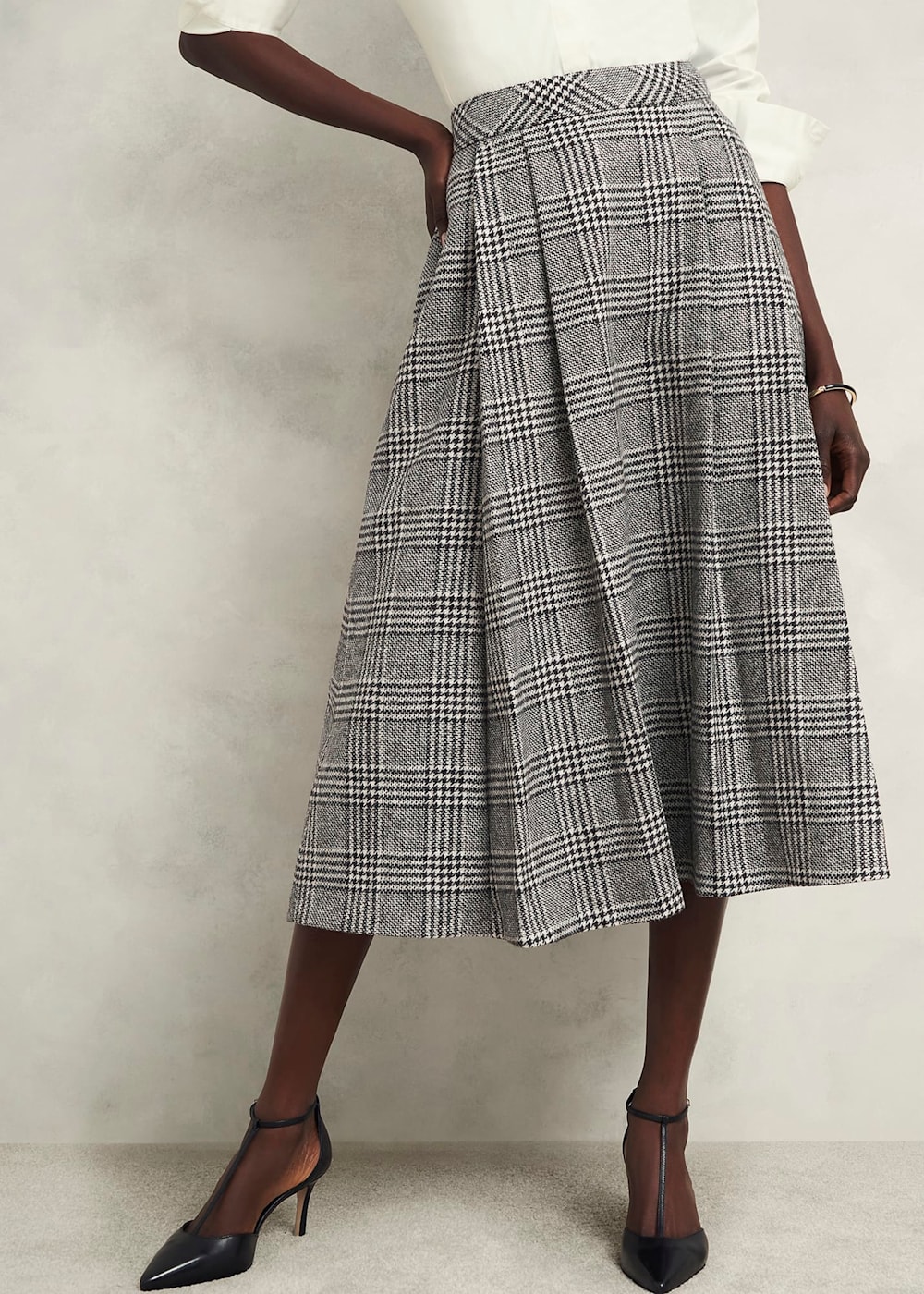 Brea Wool Full Skirt Hobbs UK