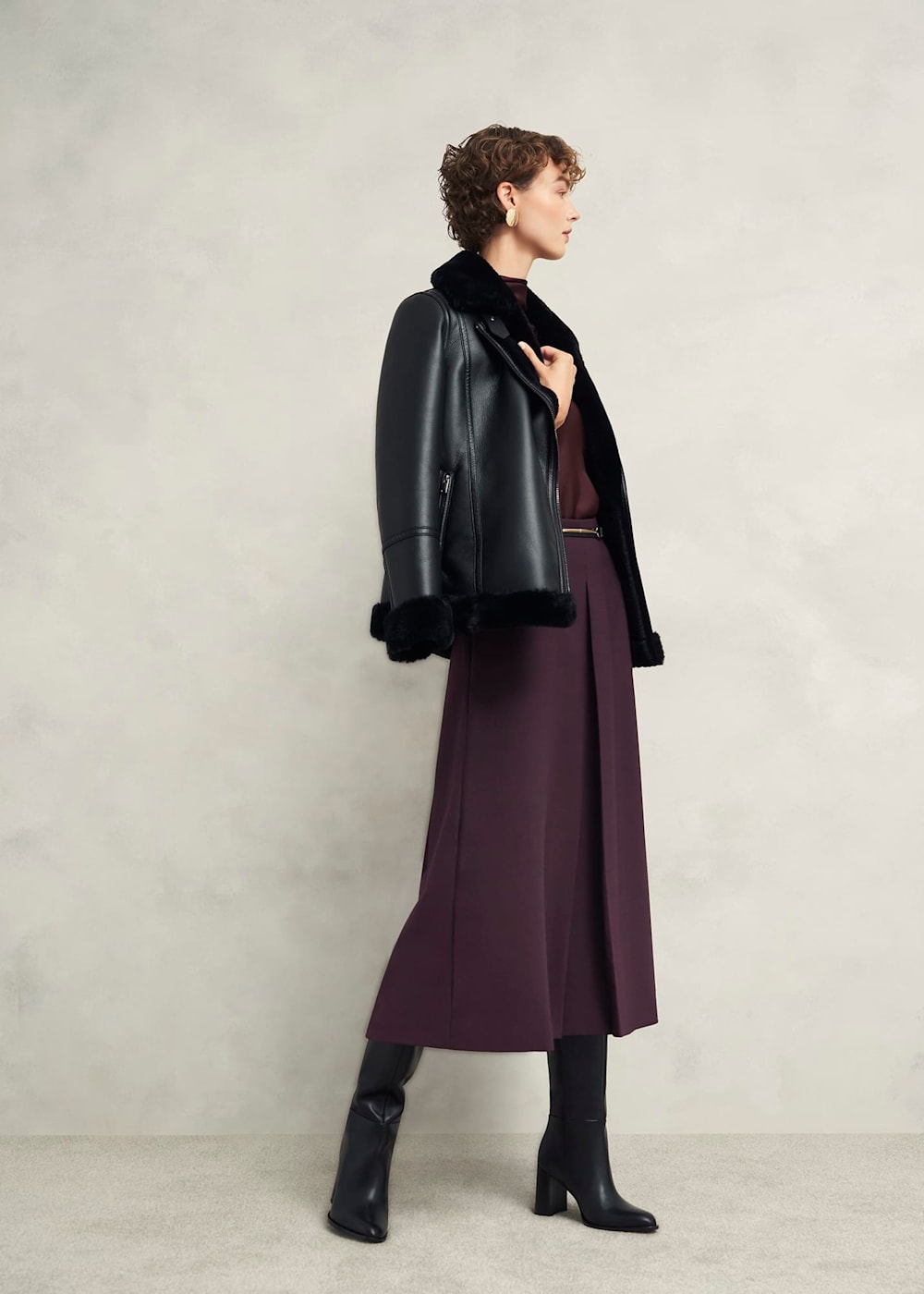 Chersham Skirt With Wool | Hobbs US | Chersham Skirt With Wool | Hobbs US |