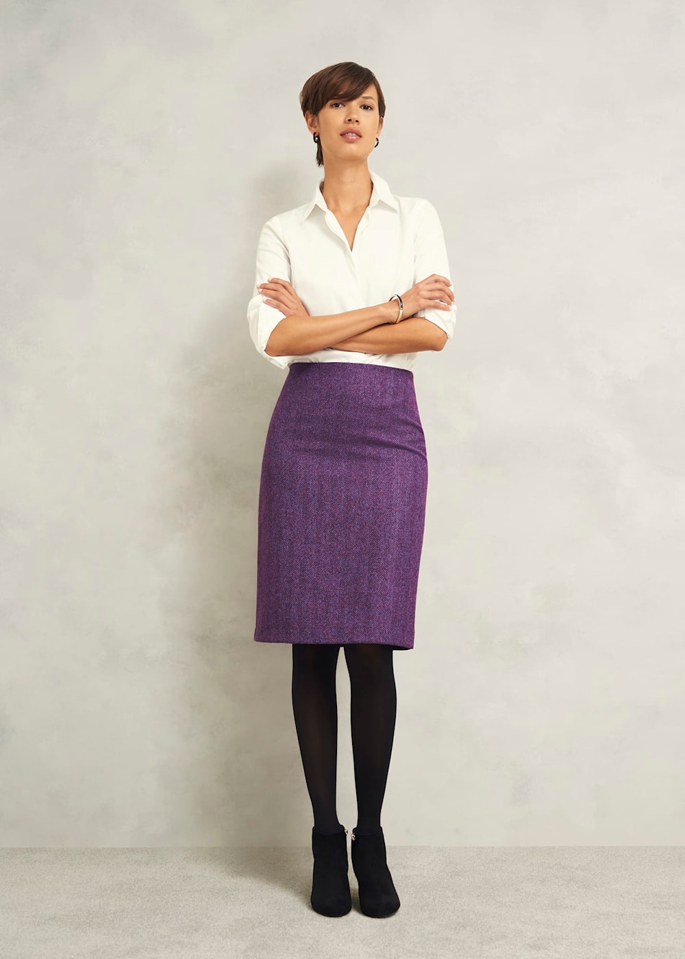 Daphne Wool Skirt | Hobbs US |