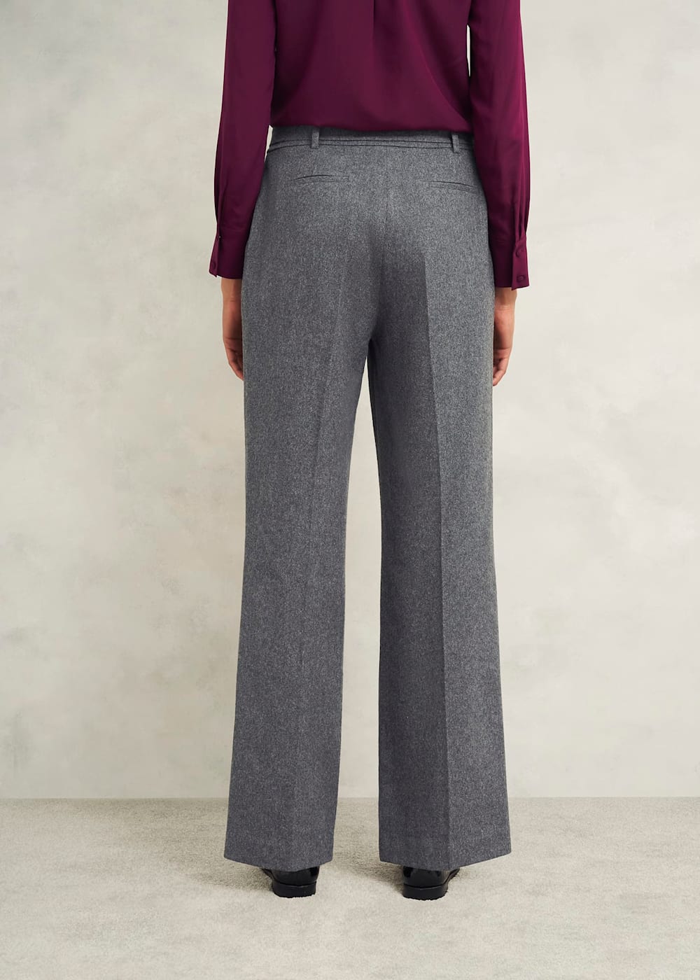 Elsie Wool Blend Wide Pants | Hobbs US |