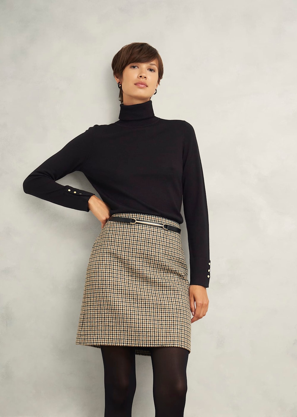 Hobbs Lara Merino Wool Roll Neck Jumper Hobbs Lara Merino Wool Roll Neck Jumper