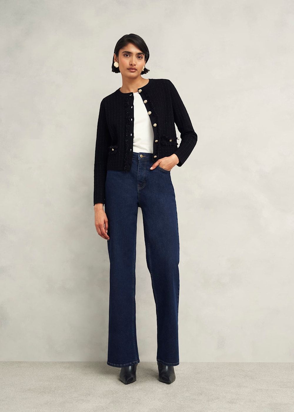 Hobbs black blazer clearance