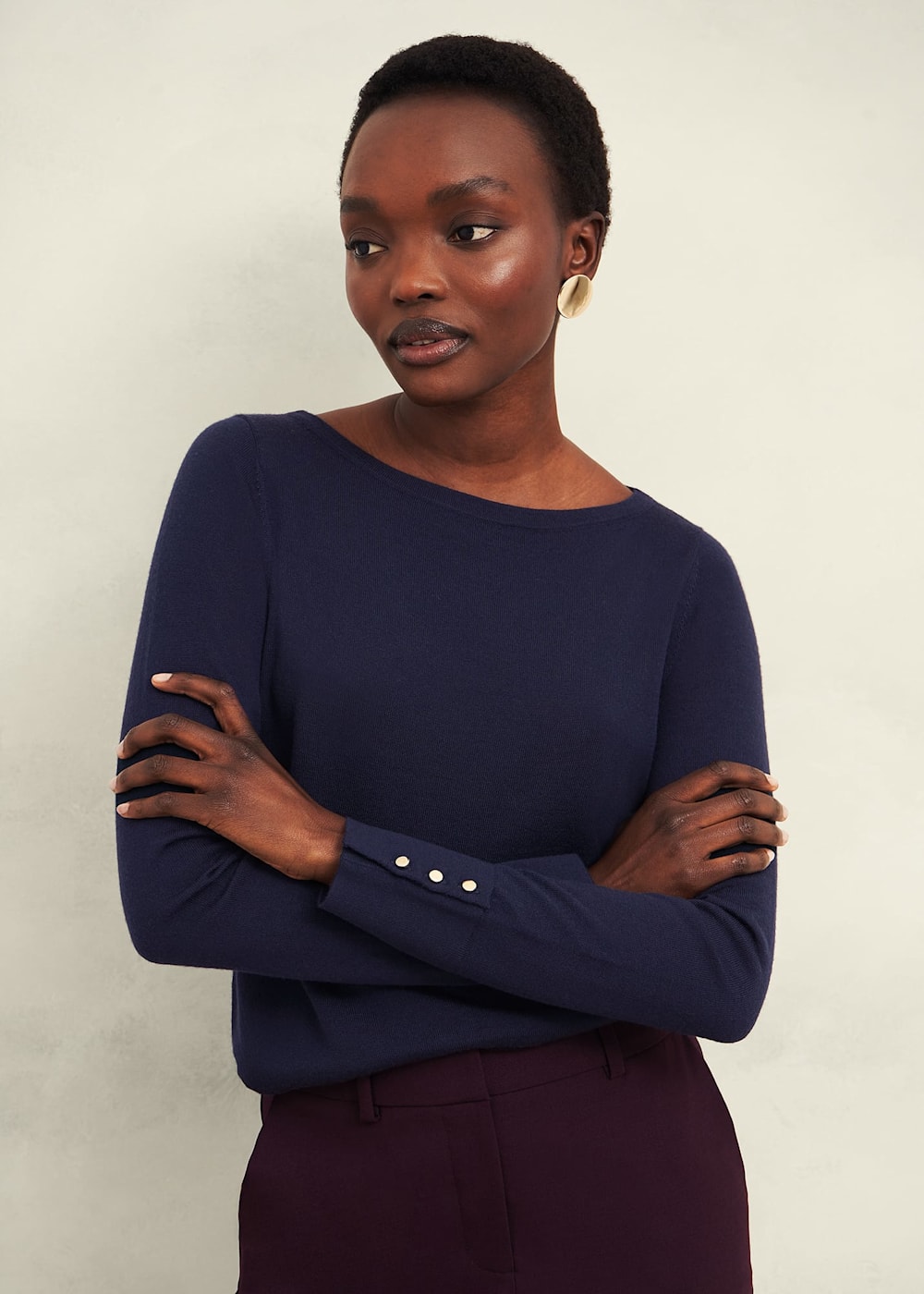 Hobbs navy jumper deals