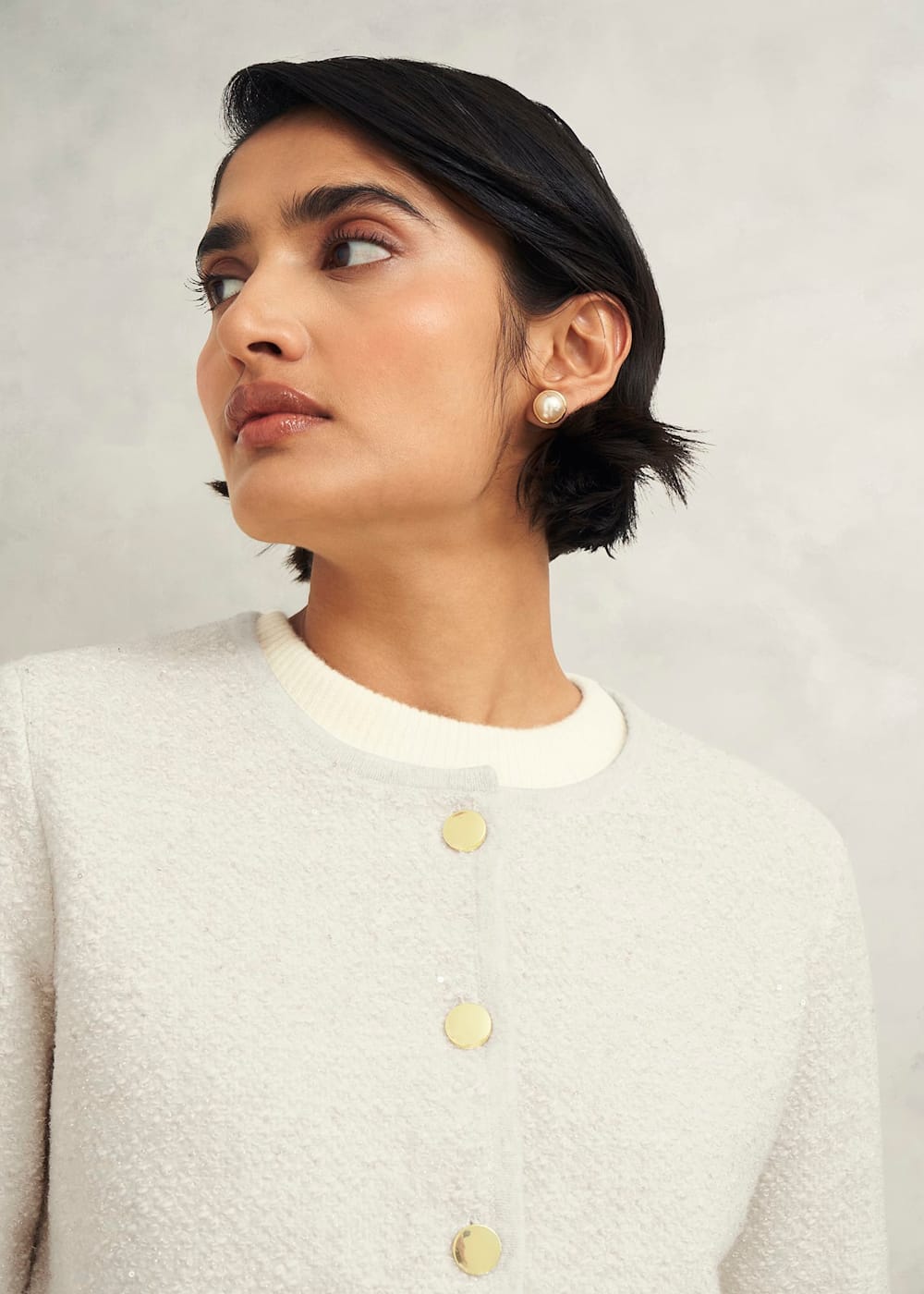 Zayla Sparkle Knitted Jacket | Hobbs US |