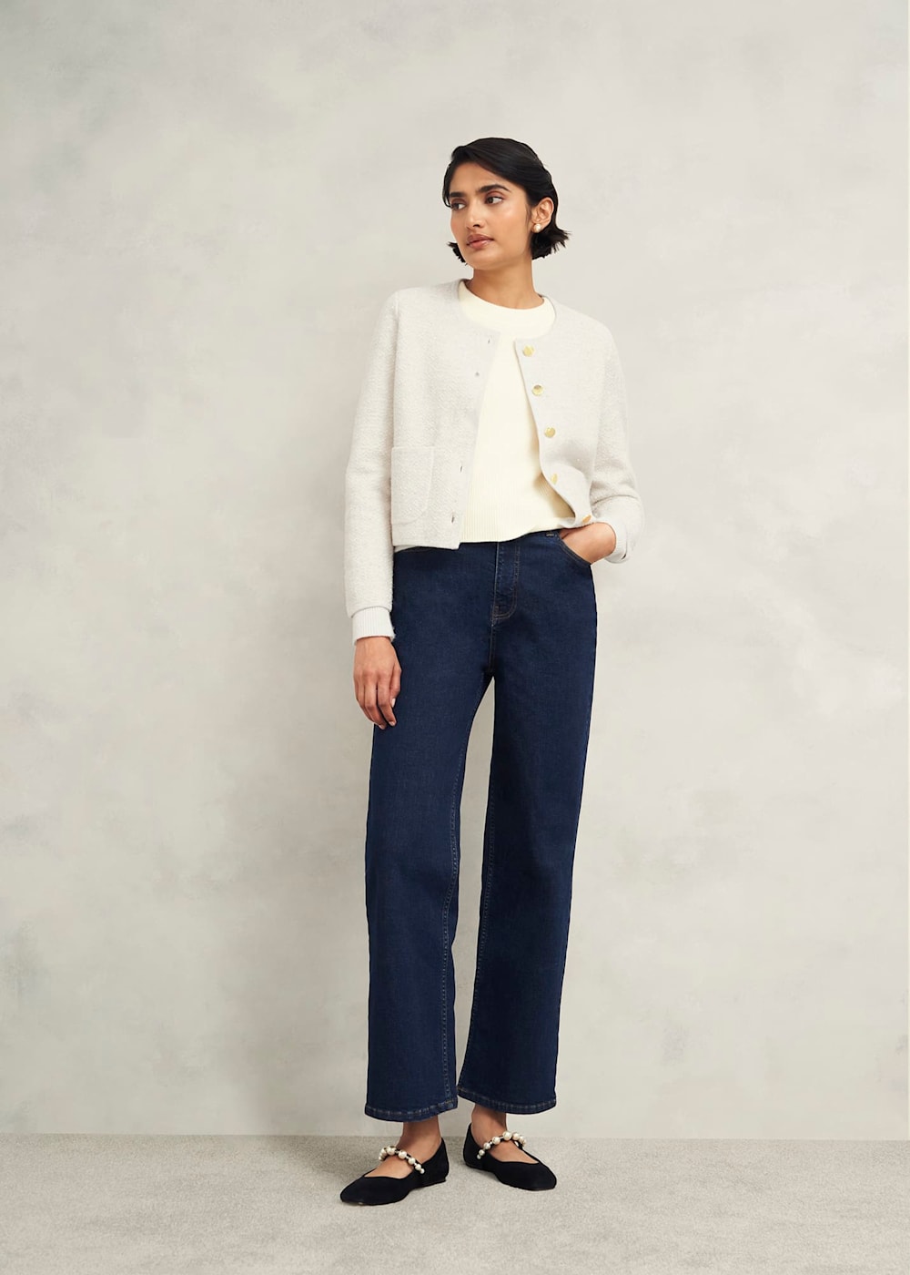 Zayla Sparkle Knitted Jacket | Hobbs US |