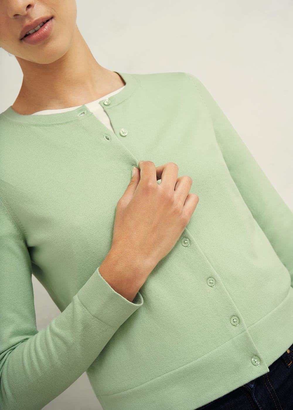 Hobbs green cardigan sales
