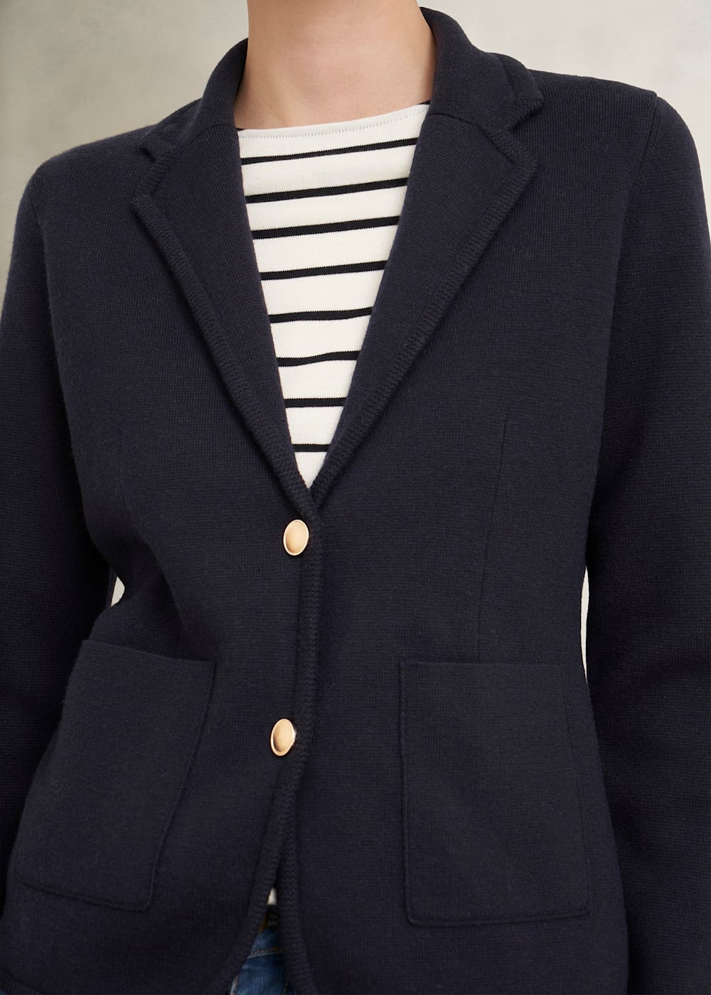 Holly Knitted Blazer With Wool Hobbs UK
