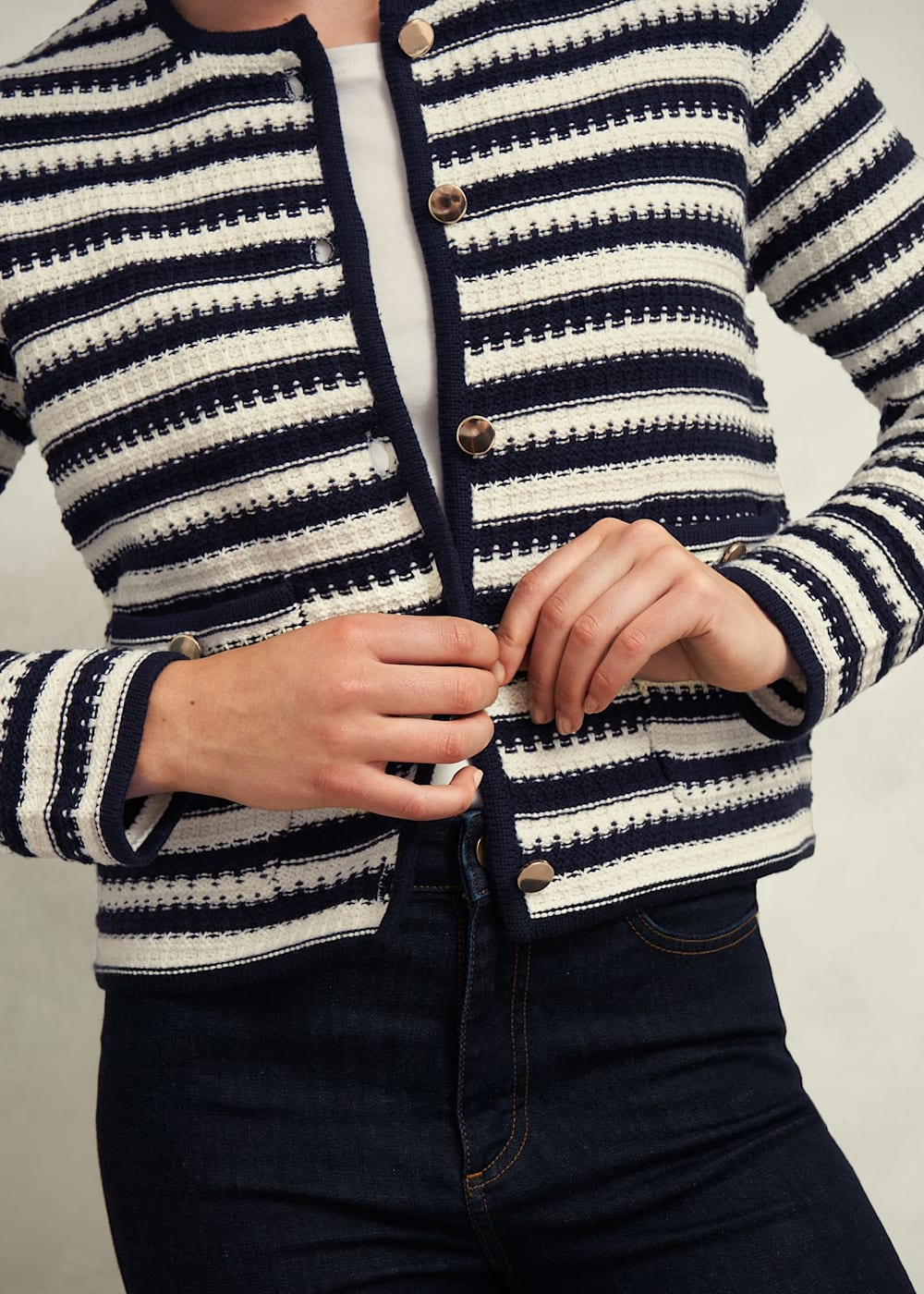 Milly Cotton Knitted Jacket | Hobbs US | Milly Cotton Knitted Jacket | Hobbs US |