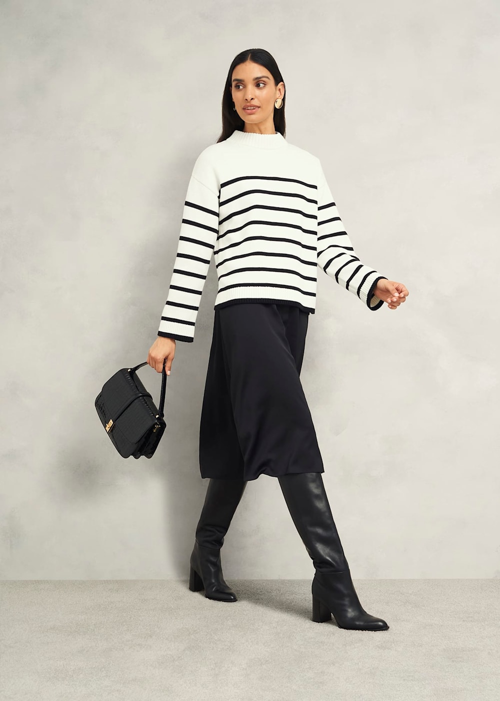 Eastnor Cotton Stripe Sweater | Hobbs US | Eastnor Cotton Stripe Sweater | Hobbs US |