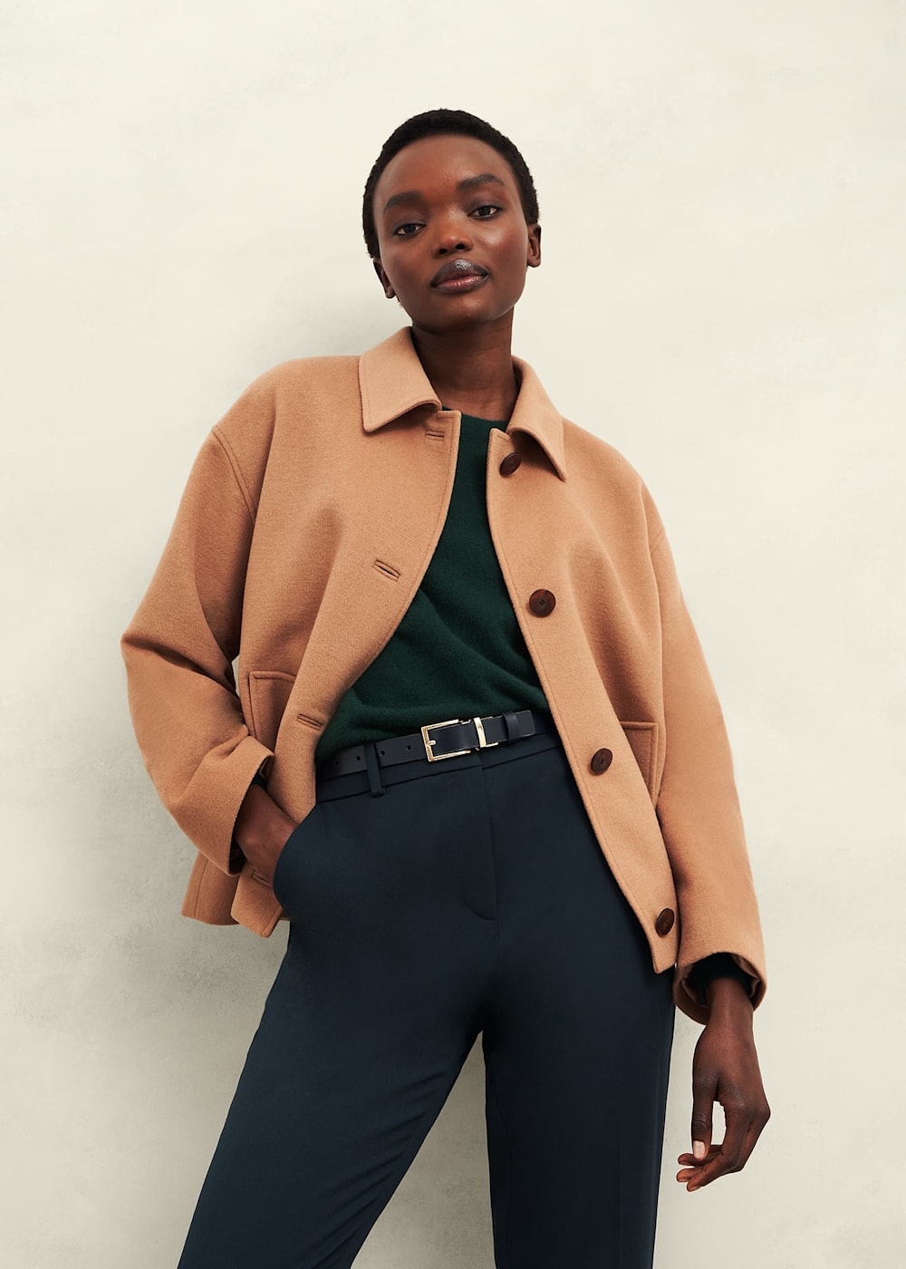 Donegal Wool-Cashmere Mock Neck Zip-Up Cardigan | Theory