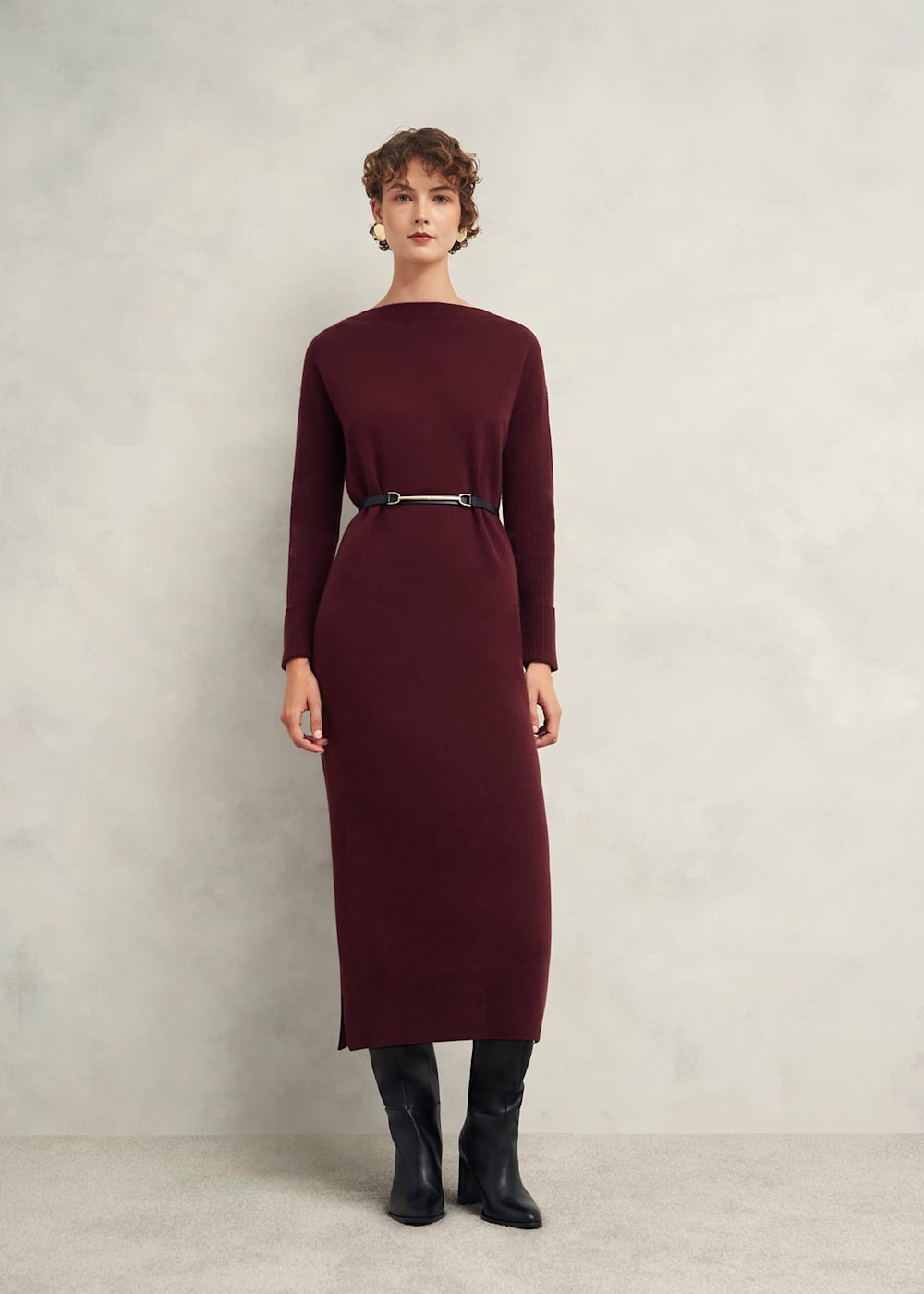 Hartsfirth Knitted Dress With Cashmere Hobbs US