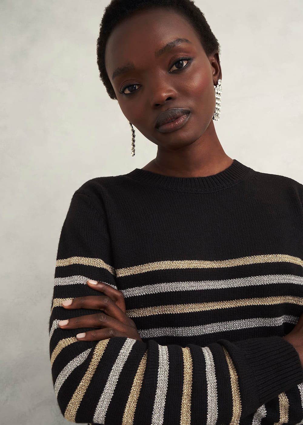 Sparkle stripe jumper discount