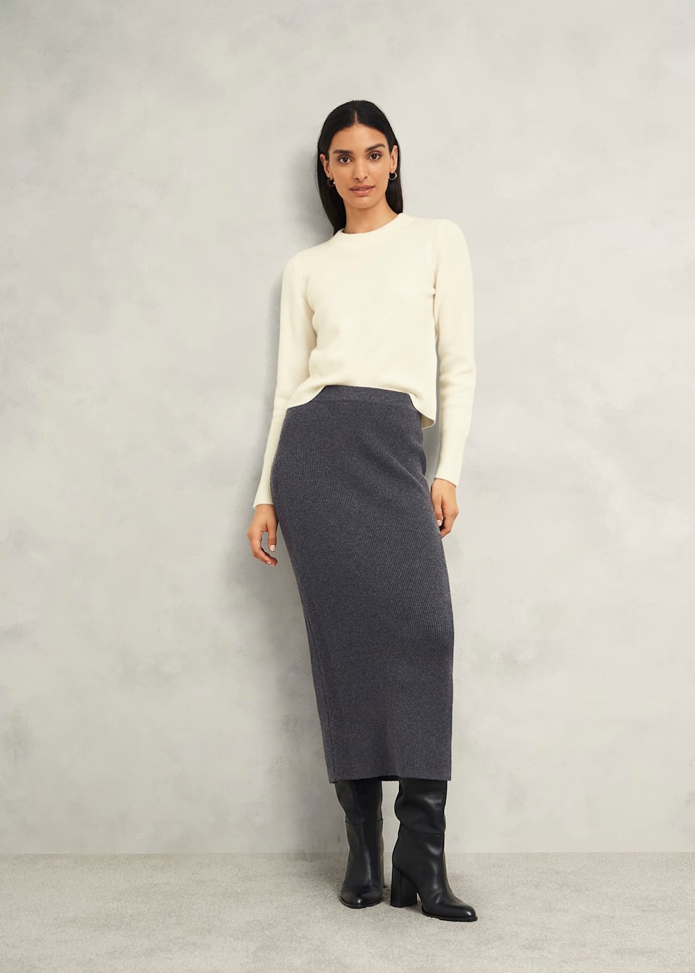 Grey skirt cotton online