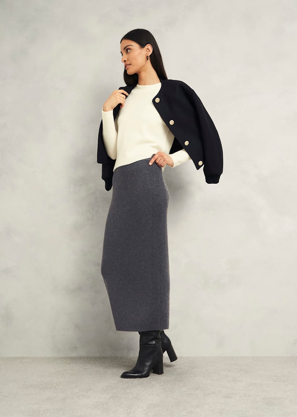 Gaskell Co Ord Wool Cotton Skirt Hobbs UK