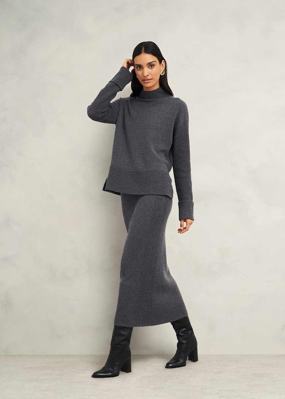 Wool skirt coord sale