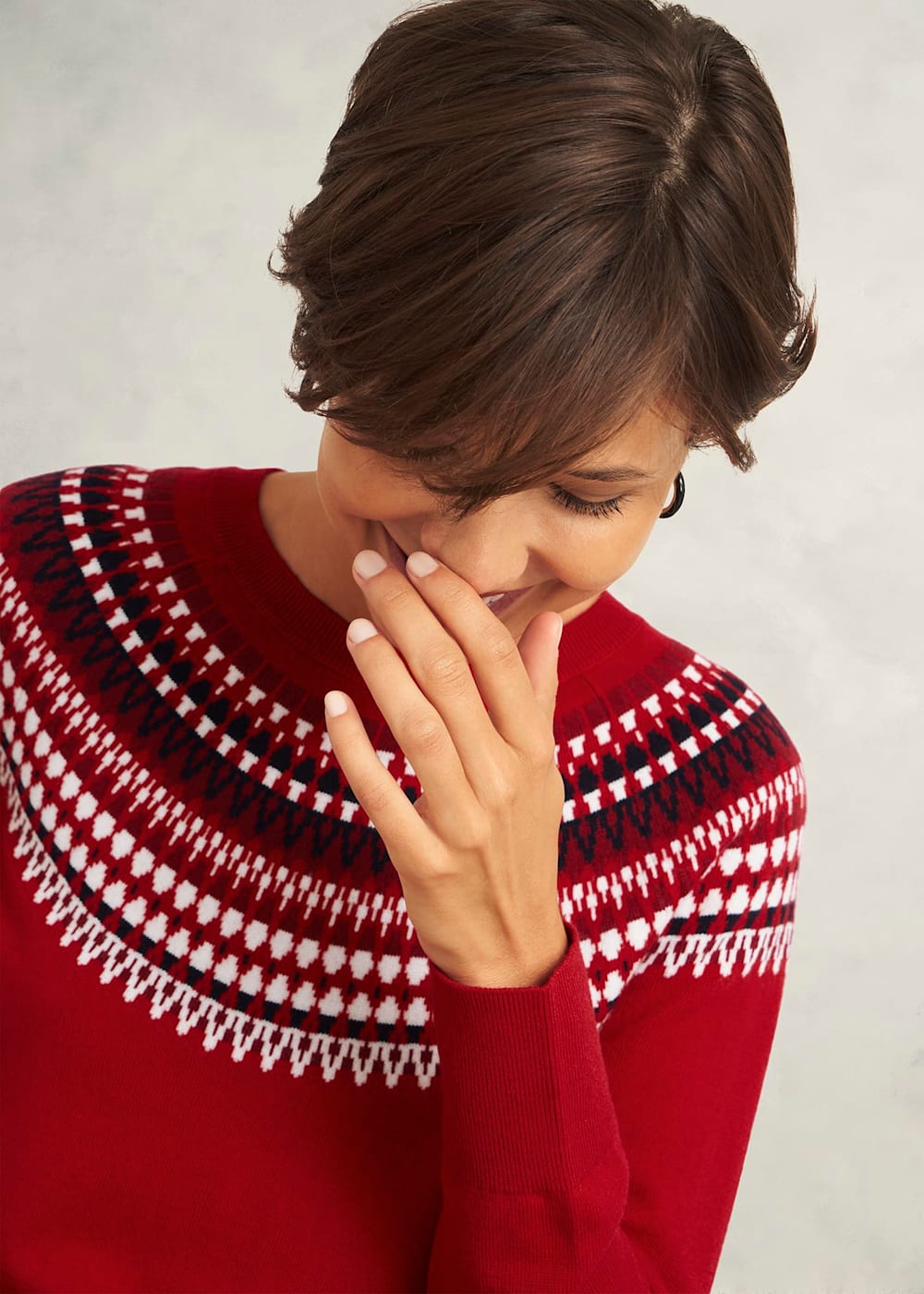 Greta Fairisle Sweater With Cashmere | Hobbs US | Greta Fairisle Sweater With Cashmere | Hobbs US |