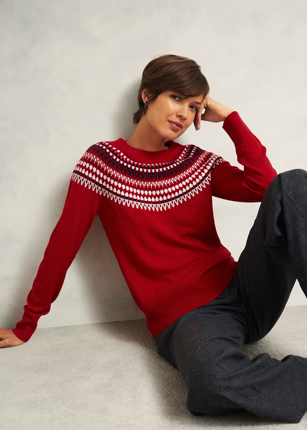 Hobbs red jumper top
