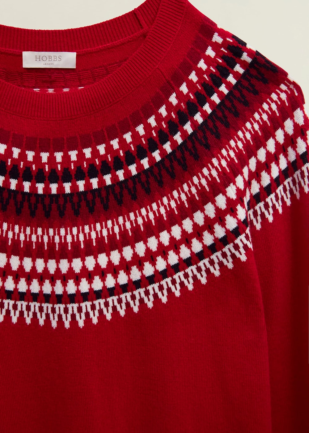 Greta Fairisle Sweater With Cashmere | Hobbs US |