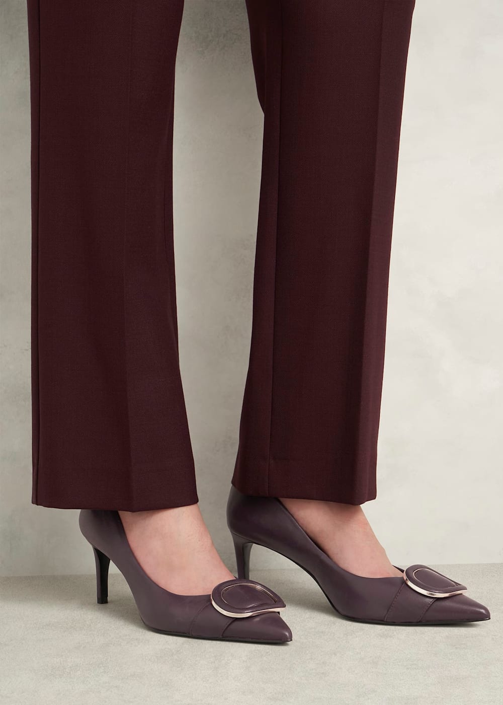 Martie Leather Court Shoes Hobbs UK