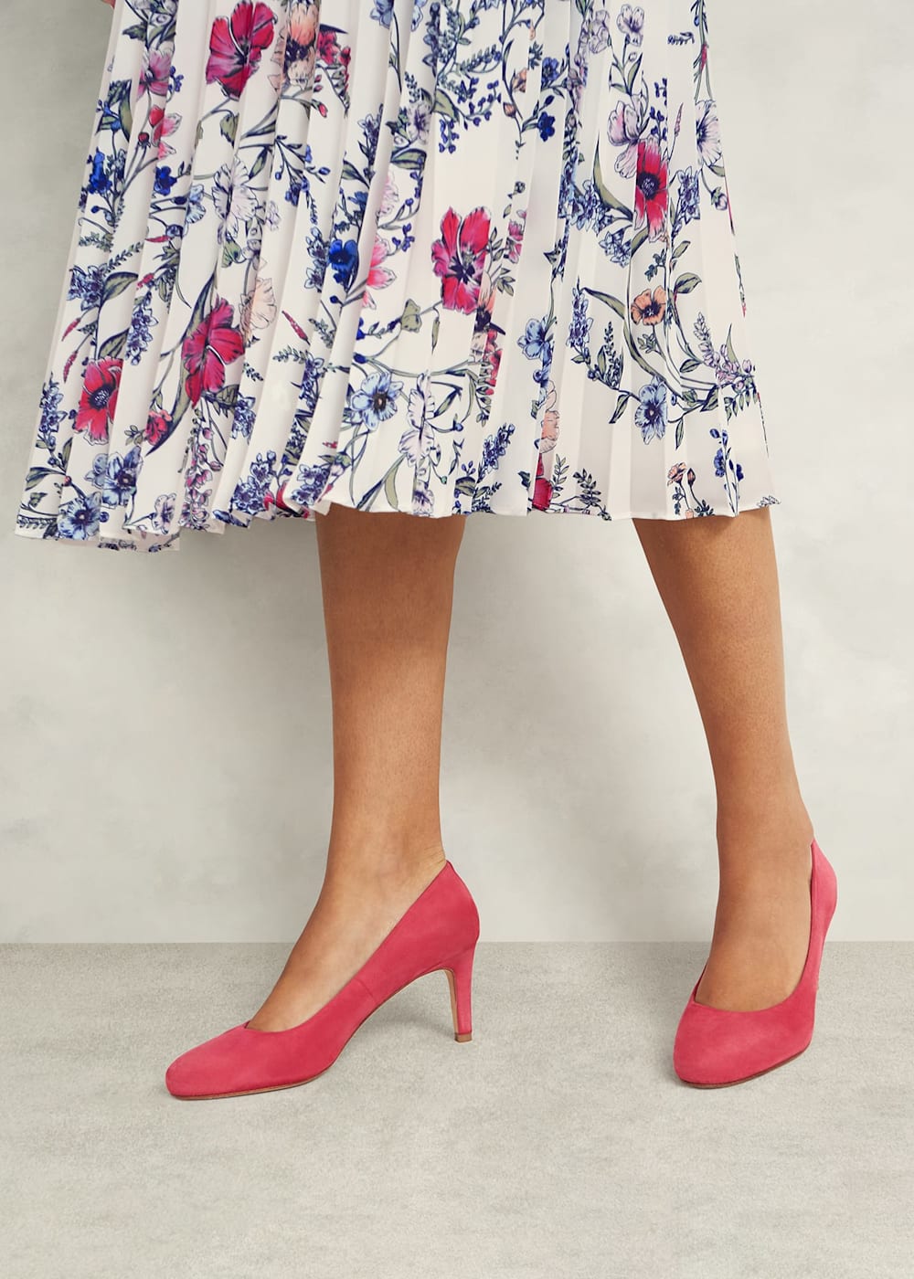 Pink leather court shoes outlet