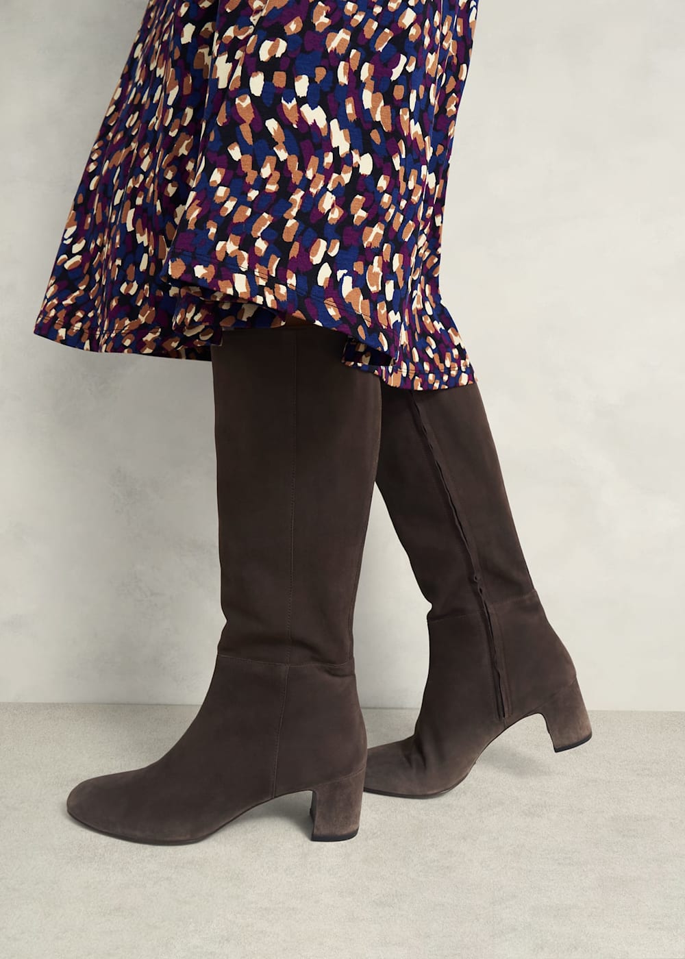 Caroline Suede Knee Boots Hobbs UK
