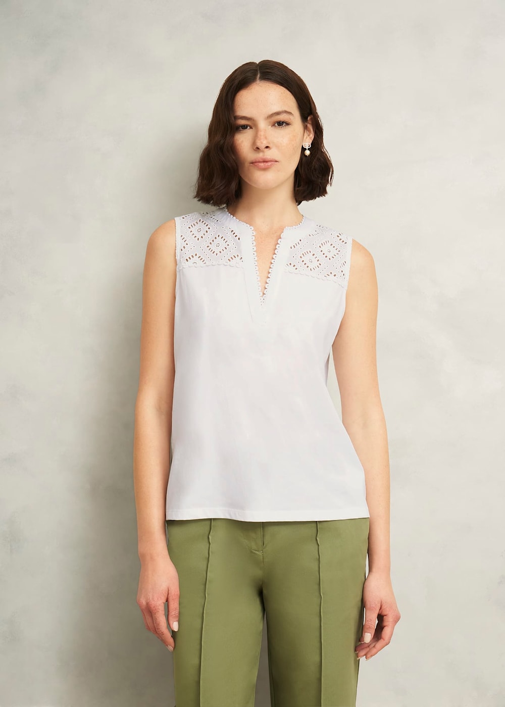 Hobbs Suzanna Cotton Broderie Top