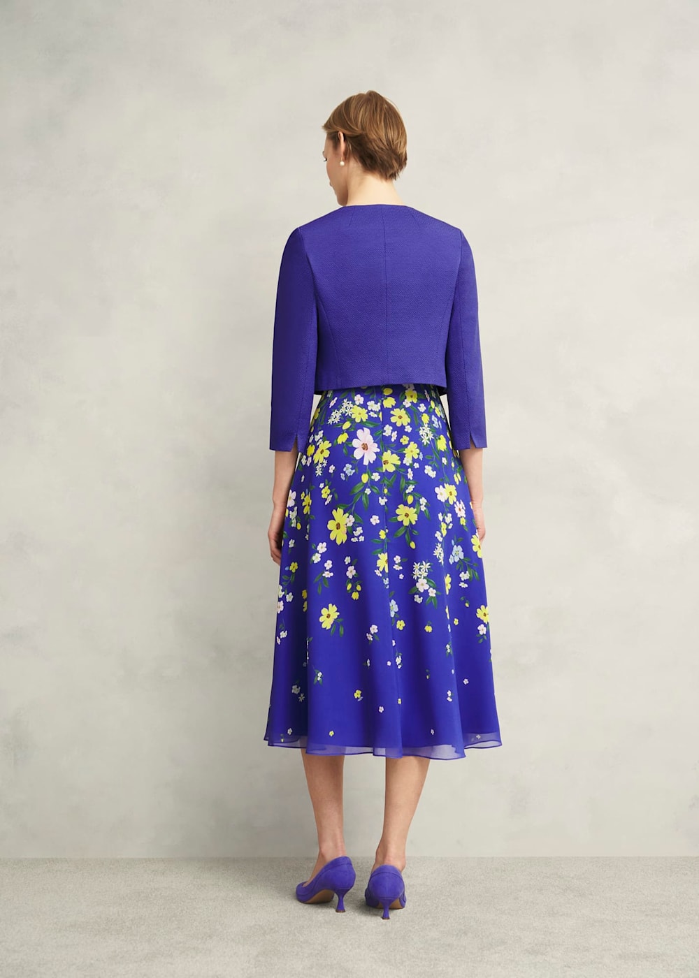 Hobbs Elize Textured Jacket Allium Blue Hobbs Elize Textured Jacket Allium Blue