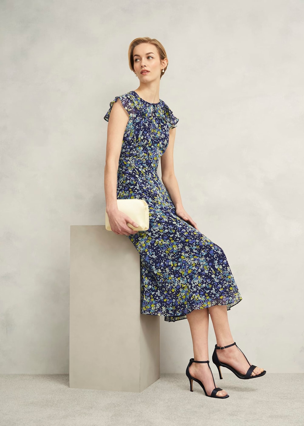 Dawn Frill Collar Dress | Hobbs US |