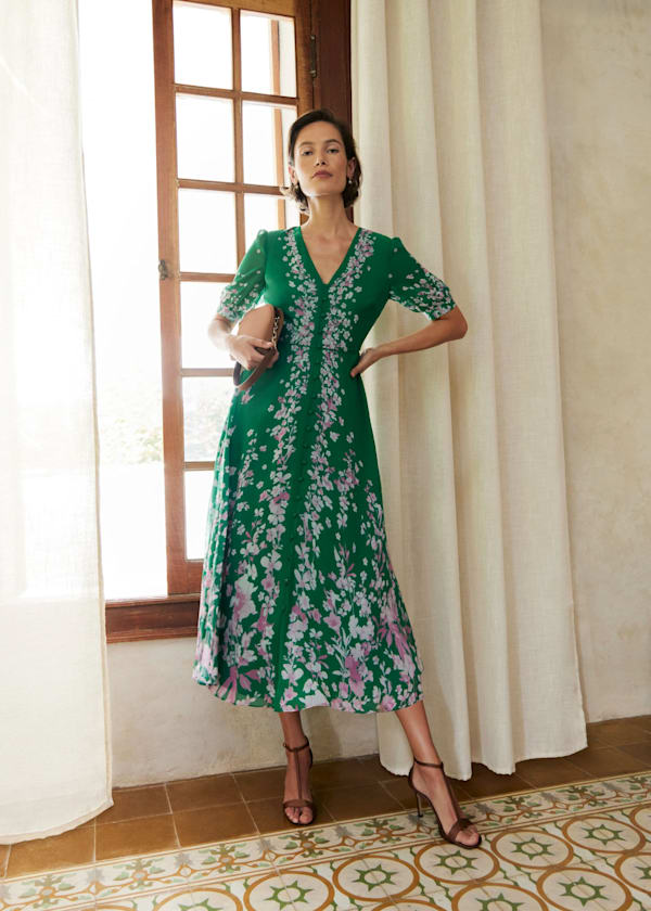 Ana Silk Dress Outfit