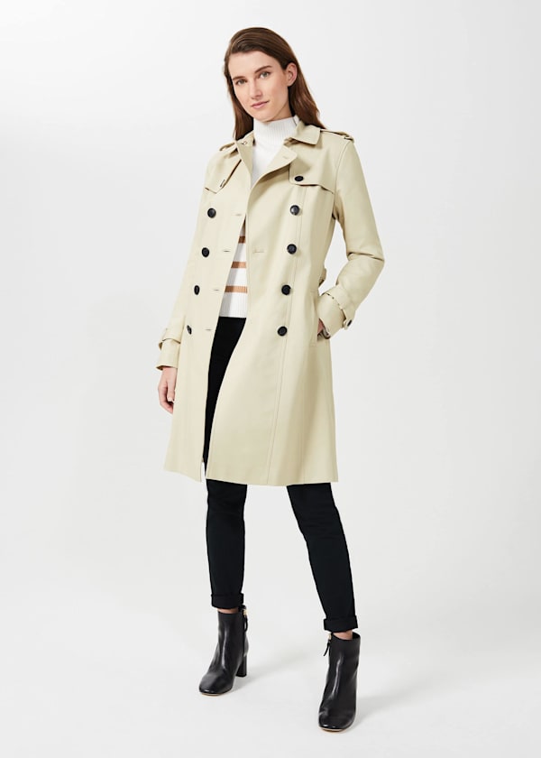 Petite Saskia Water Resistant Trench Coat