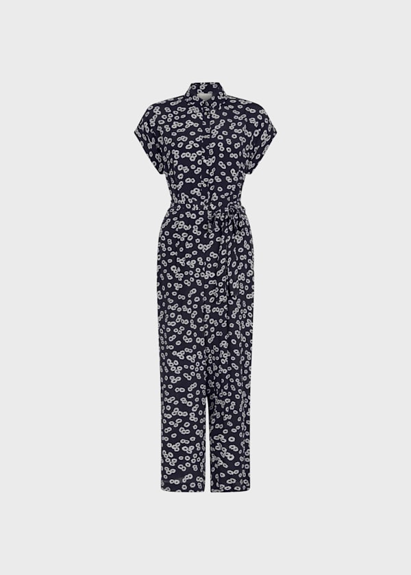 Inez Floral Cropped Jumpsuit