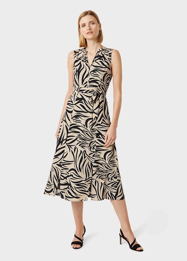 Shelly Printed Belted Dress