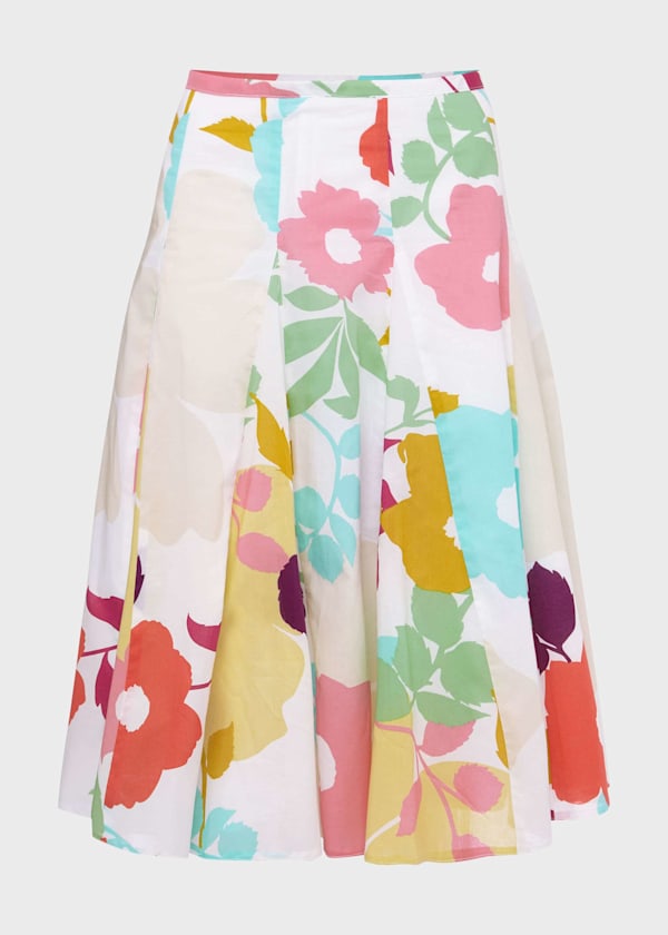 Melina Cotton Floral Full Skirt