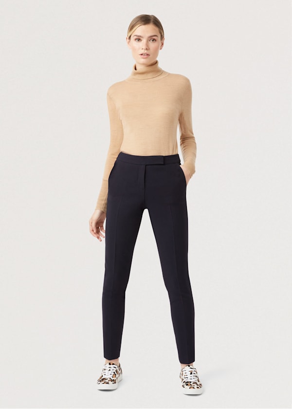 Petite Leila Slim trousers With Stretch