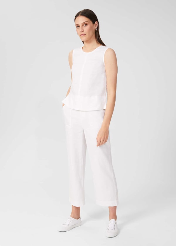 Luzia Wide Leg trousers With Linen