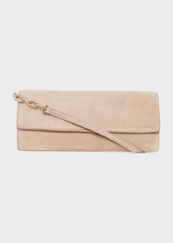 Evesham Suede Clutch Bag