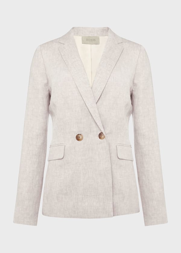 Maeve Linen Double Breasted Blazer