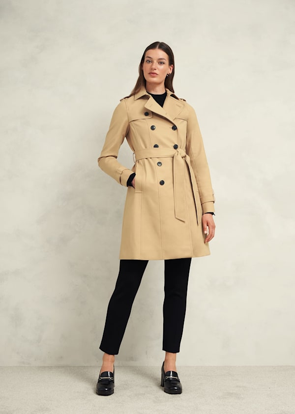 Saskia Shower Resistant Trench Coat